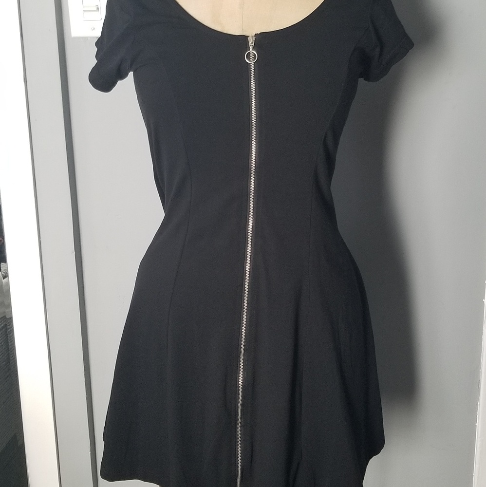 Black zipper dress